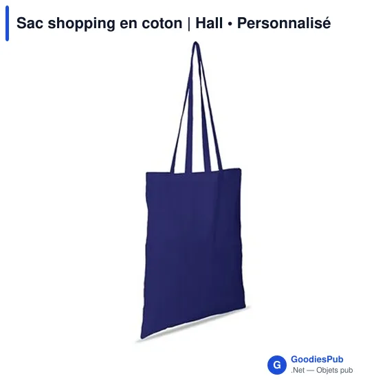 Sac shopping en coton | Hall - Image 4