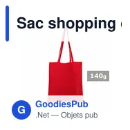 Sac shopping en coton | Hall - Miniature 8