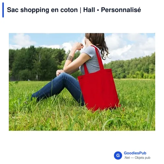 Sac shopping en coton | Hall - Image 9