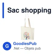 Sac shopping en coton Hilda - Miniature 2