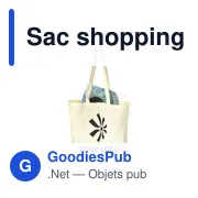 Sac shopping en coton Hilda - Miniature 3