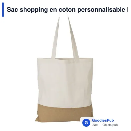 Sac shopping en coton personnalisable Kyler avec logo