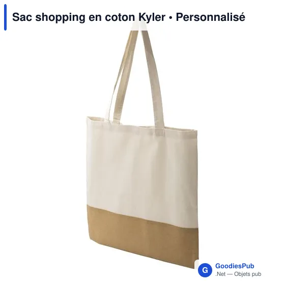 Sac shopping en coton personnalisable Kyler avec logo - Image 2