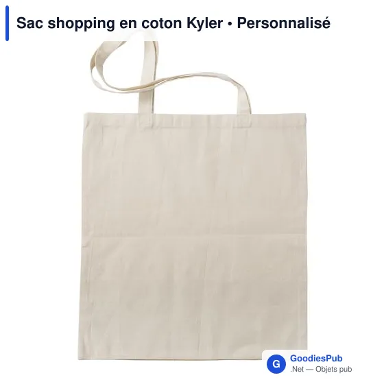 Sac shopping en coton personnalisable Kyler avec logo - Image 3