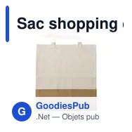 Sac shopping en coton personnalisable Kyler avec logo - Miniature 4