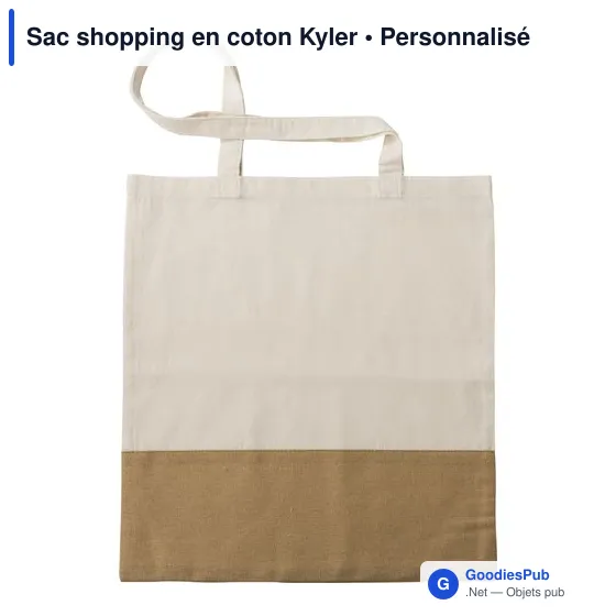 Sac shopping en coton personnalisable Kyler avec logo - Image 4