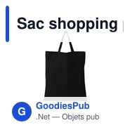 Sac shopping personnalisable en coton avec logo - Lettie - Miniature 2