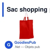 Sac shopping personnalisable en coton avec logo - Lettie - Miniature 12