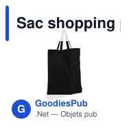 Sac shopping personnalisable en coton avec logo - Lettie - Miniature 3