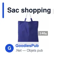 Sac shopping personnalisable en coton avec logo - Lettie - Miniature 5