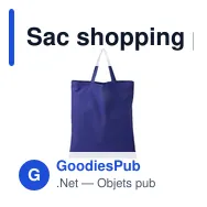 Sac shopping personnalisable en coton avec logo - Lettie - Miniature 6