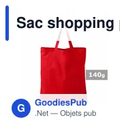 Sac shopping personnalisable en coton avec logo - Lettie - Miniature 9