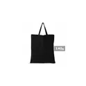 Variante noir - Sac shopping personnalisable en coton avec logo - Lettie