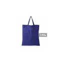 Variante bleu marine - Sac shopping personnalisable en coton avec logo - Lettie