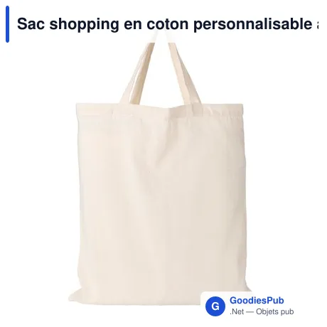 Sac shopping en coton personnalisable avec logo - Maila