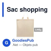 Sac shopping en coton | Norman - Miniature 1