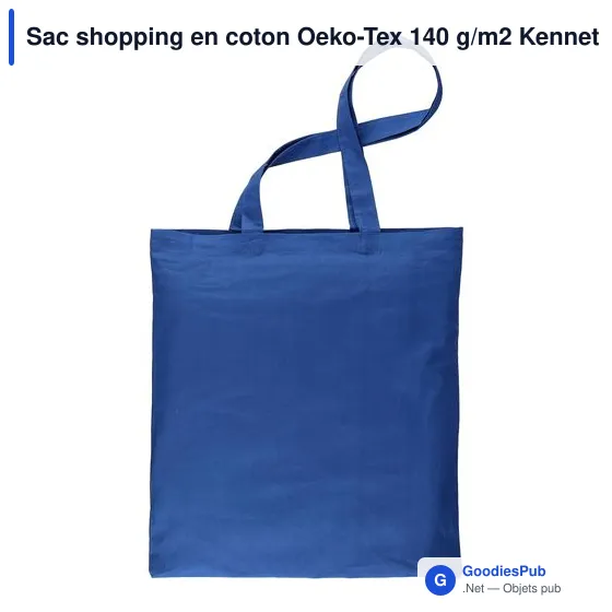 Sac shopping personnalisable en coton Oeko-Tex avec logo entreprise - Image 3