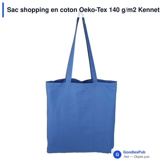 Sac shopping personnalisable en coton Oeko-Tex avec logo entreprise - Image 4