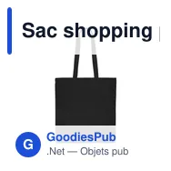 Sac shopping personnalisable en coton Oeko-Tex avec logo entreprise - Miniature 5