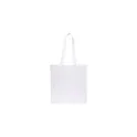 Variante blanc - Sac shopping personnalisable en coton Oeko-Tex avec logo entreprise