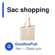 Sac shopping personnalisable en coton avec logo - modèle Leonard - Miniature 5