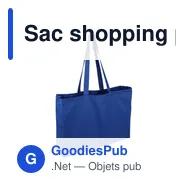 Sac shopping personnalisable en coton avec logo entreprise - Miniature 11