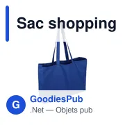 Sac shopping personnalisable en coton avec logo entreprise - Miniature 3