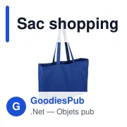 Sac shopping personnalisable en coton avec logo entreprise - Miniature 4