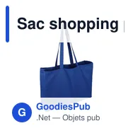 Sac shopping personnalisable en coton avec logo entreprise - Miniature 10