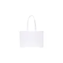 Variante blanc - Sac shopping personnalisable en coton avec logo entreprise