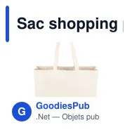 Sac shopping personnalisable en coton avec logo - modèle Harrier - Miniature 6