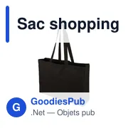 Sac shopping personnalisable en coton Oeko-Tex avec logo entreprise - Miniature 3