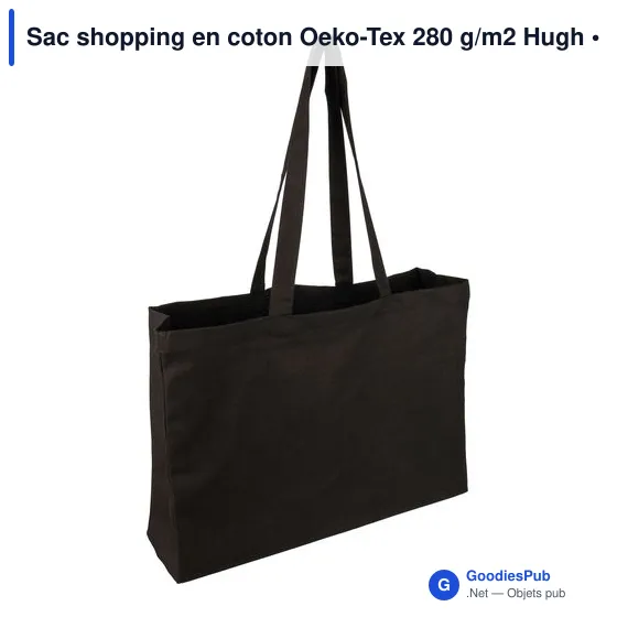 Sac shopping personnalisable en coton Oeko-Tex avec logo entreprise - Image 4