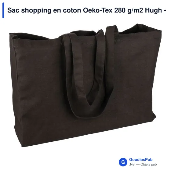 Sac shopping personnalisable en coton Oeko-Tex avec logo entreprise - Image 6