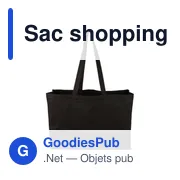 Sac shopping personnalisable en coton Oeko-Tex avec logo entreprise - Miniature 7