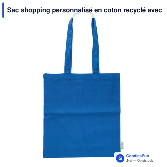 Sac shopping en coton recyclé 120g/m² Cassiopeia - Image 11