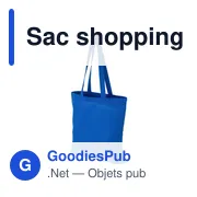 Sac shopping en coton recyclé 120g/m² Cassiopeia - Miniature 3