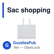 Sac shopping en coton recyclé 120g/m² Cassiopeia - Miniature 6