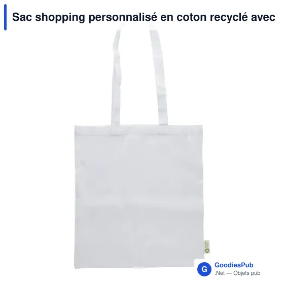 Sac shopping en coton recyclé 120g/m² Cassiopeia - Image 6