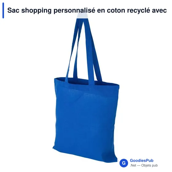 Sac shopping en coton recyclé 120g/m² Cassiopeia - Image 8