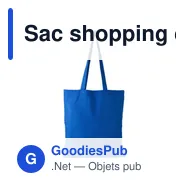 Sac shopping en coton recyclé 120g/m² Cassiopeia - Miniature 9
