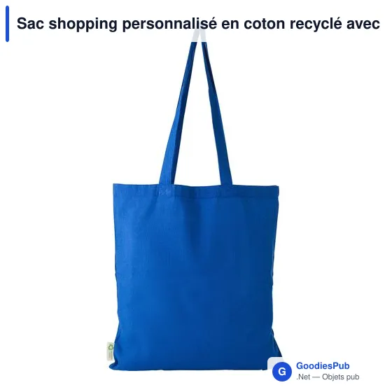 Sac shopping en coton recyclé 120g/m² Cassiopeia - Image 9