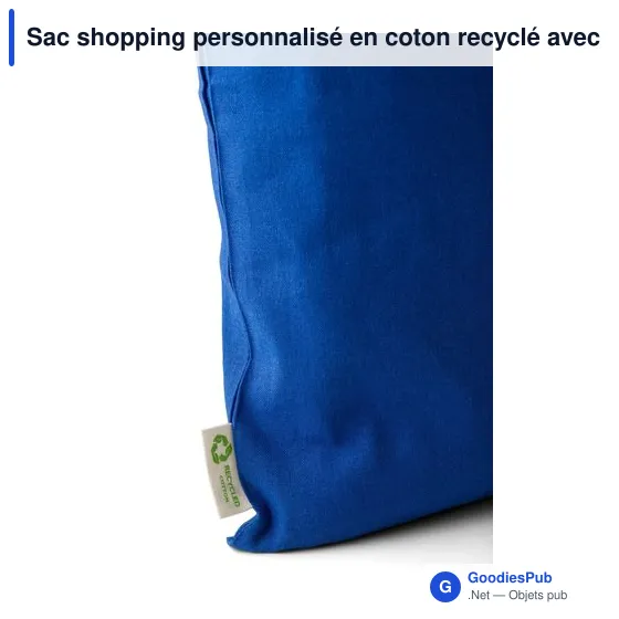 Sac shopping en coton recyclé 120g/m² Cassiopeia - Image 10