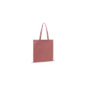 Variante Rouge - Sac shopping personnalisable en coton recyclé 38x42 cm avec logo - Rouge ou bleu