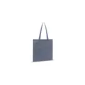 Variante Bleu - Sac shopping personnalisable en coton recyclé 38x42 cm avec logo - Rouge ou bleu