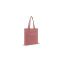 Variante Rouge - Sac shopping personnalisable en coton recyclé 38x10x42 cm avec logo - Soufflet