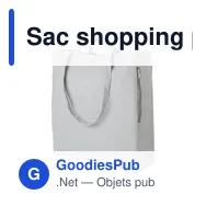 Sac shopping personnalisable en coton recyclé avec logo - Bennett - Miniature 8