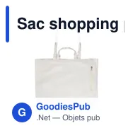 Sac shopping personnalisable en coton recyclé avec logo - Bennett - Miniature 10