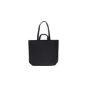Variante noir - Sac shopping personnalisable en coton recyclé avec logo - Bennett