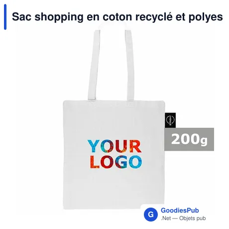 Sac shopping en coton recyclé et polyester recyclé B'RIGHT | Porter